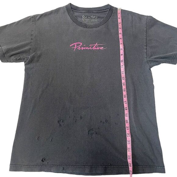 Rick And Morty Vintage T Shirt men's Large Black , Adult Swim L Thrashed - Picture 5 of 7